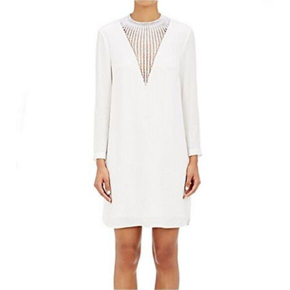 A.L.C. Allie Crochet Insert Crepe Dress Size 6 - Picture 1 of 6